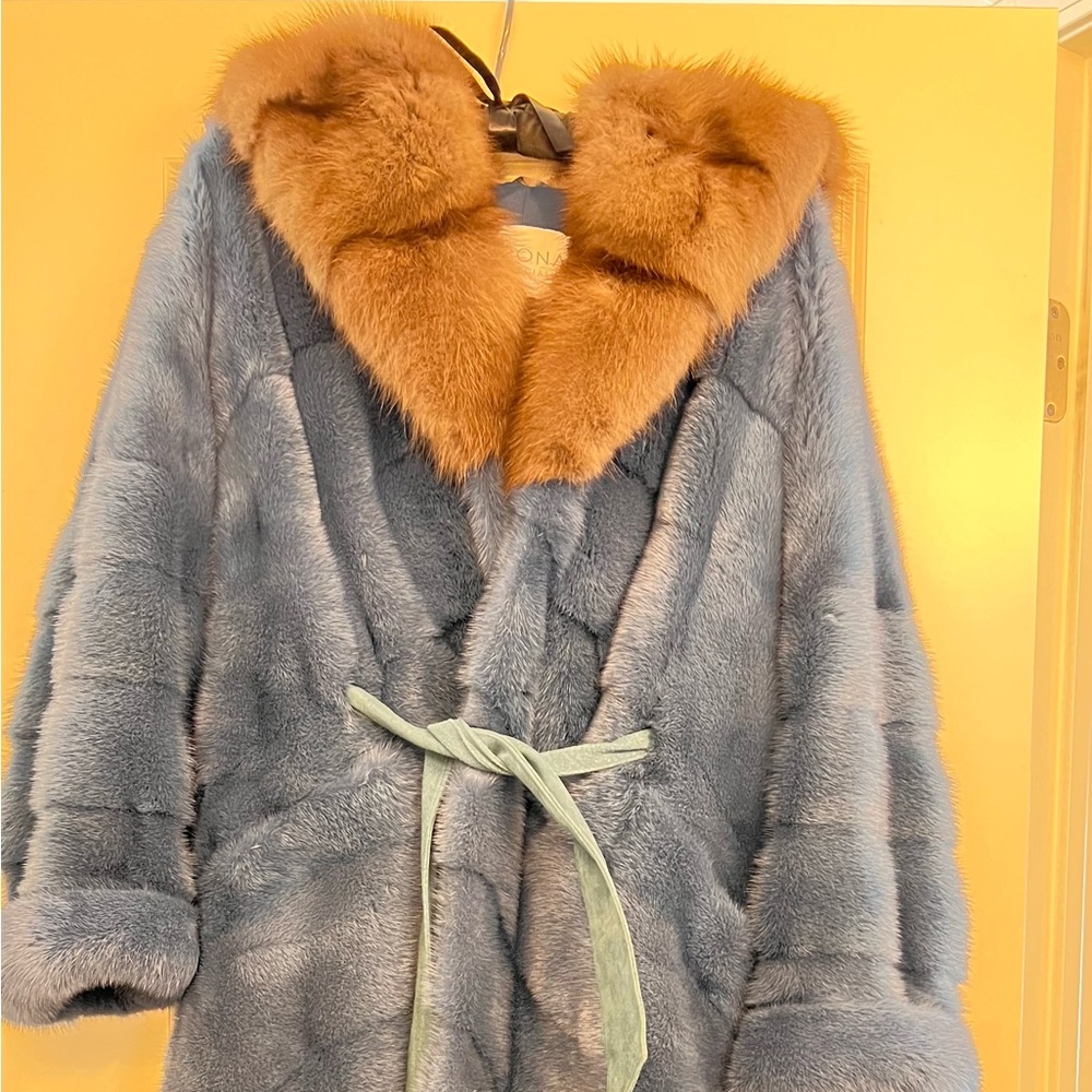 Mink Nafa long coat